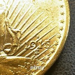 UNC BETTER DATE 1915-S $20 Saint-Gaudens Gold Double Eagle LOW SURVIVAL