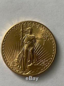 US Gold $20 Saint-Gaudens Double Eagle 1926 Motto, Almost Uncirculated