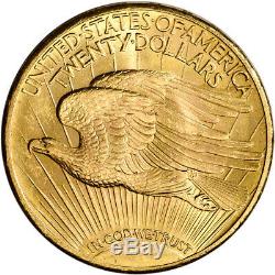 US Gold $20 Saint-Gaudens Double Eagle Brilliant Uncirculated Random Date