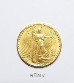 US Gold $20 Saint-Gaudens Double Eagle Coin 1928