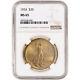 US Gold $20 Saint-Gaudens Double Eagle NGC MS65 Random Date