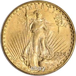 US Gold $20 Saint-Gaudens Double Eagle PCGS MS63 Random Date