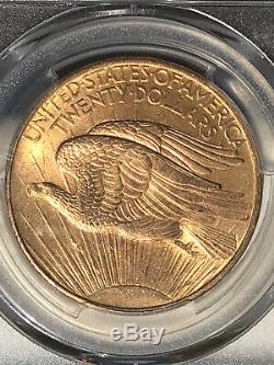 US Gold $20 Saint-Gaudens Double Eagle PCGS MS65 1908 No Motto