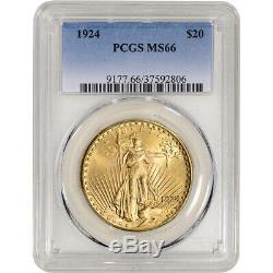 US Gold $20 Saint-Gaudens Double Eagle PCGS MS66 Random Date
