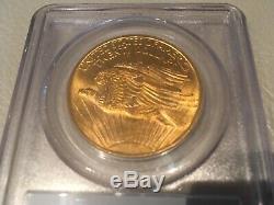 US Gold $20 St-Gaudens Double Eagle PCGS MS64 1908 NO MOTTO