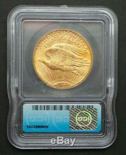 US Gold Coin $20 Saint-Gaudens Double Eagle ICG MS64 1908 With Motto A82