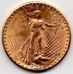 USA 1928 $20 St Gaudens DOUBLE EAGLE Lovely SOLID GOLD COIN 33.43 Gr